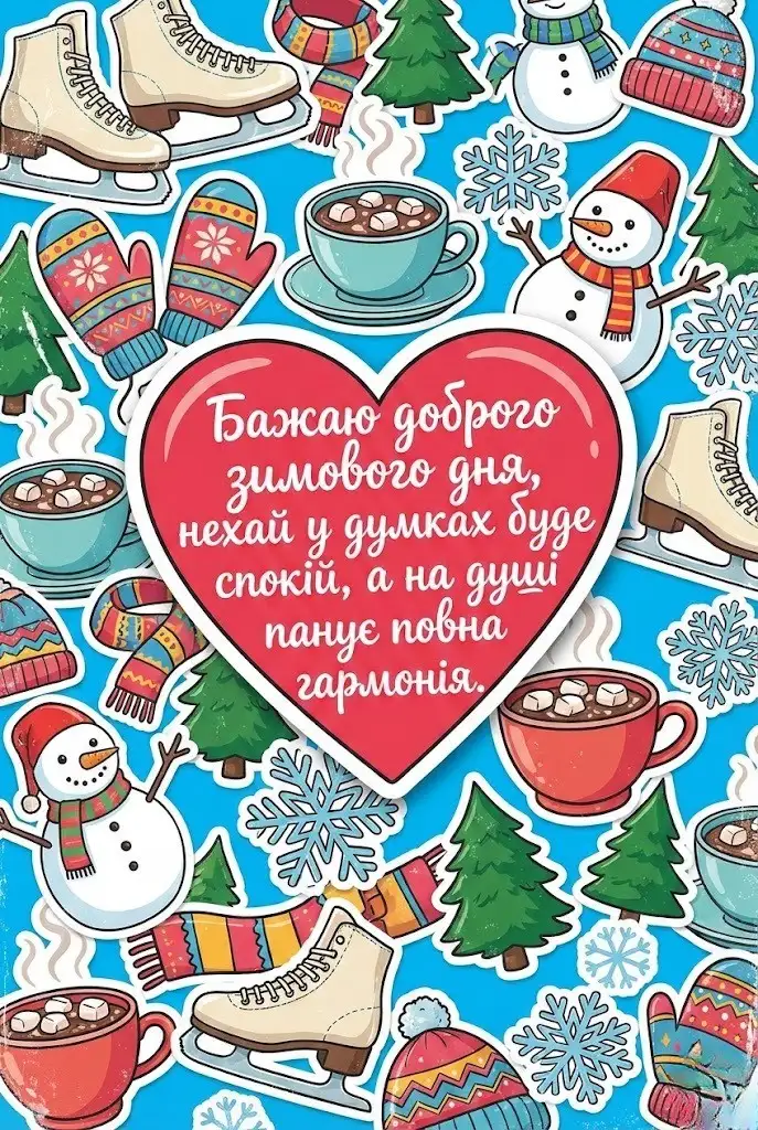Доброго зимового дня: красиві картинки та душевні листівки для гарного настрою