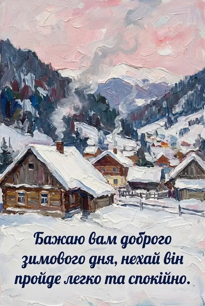 Доброго зимового дня: красиві картинки та душевні листівки для гарного настрою