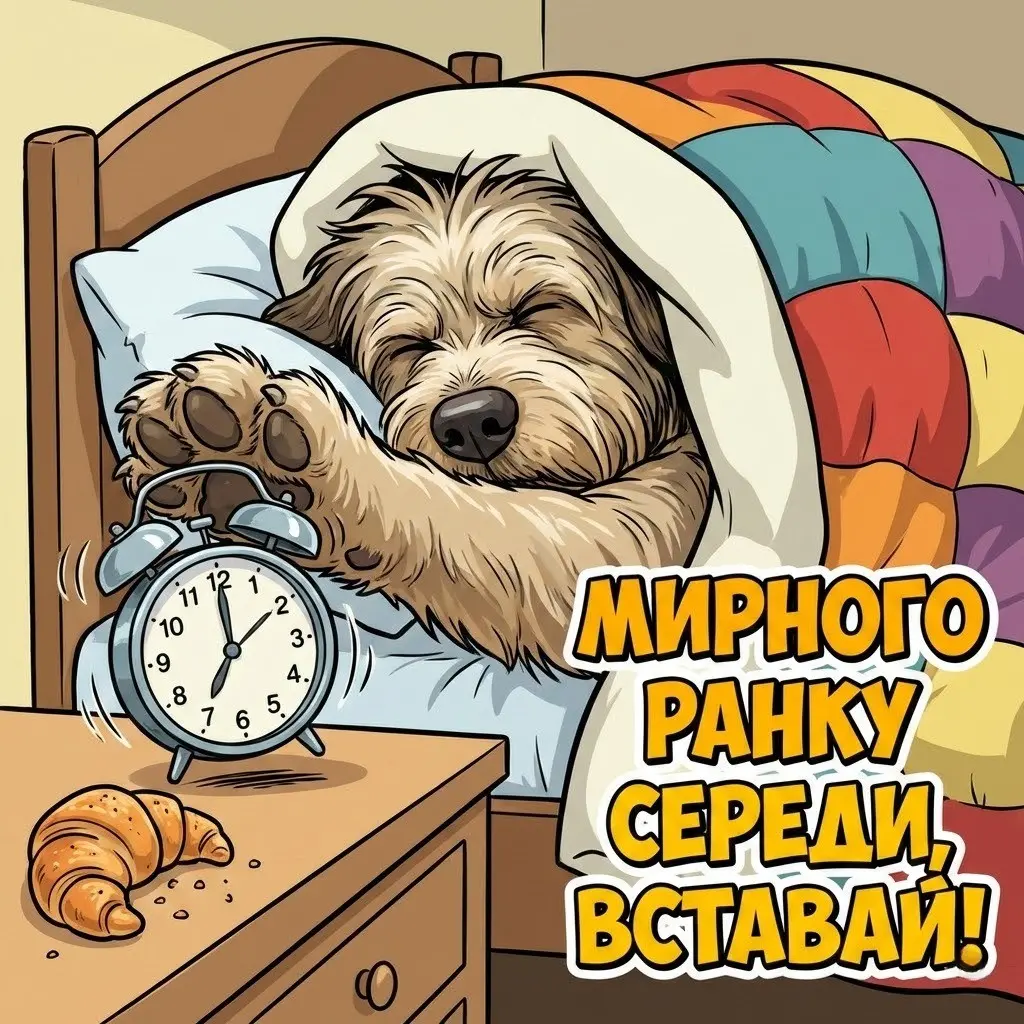 Мирного ранку середи: картинки українською для душевного привітання