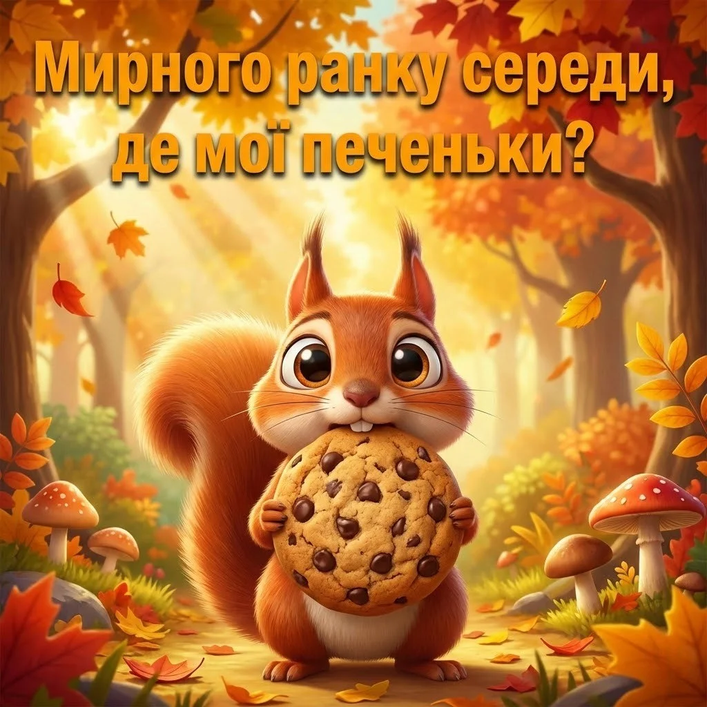 Мирного ранку середи: картинки українською для душевного привітання