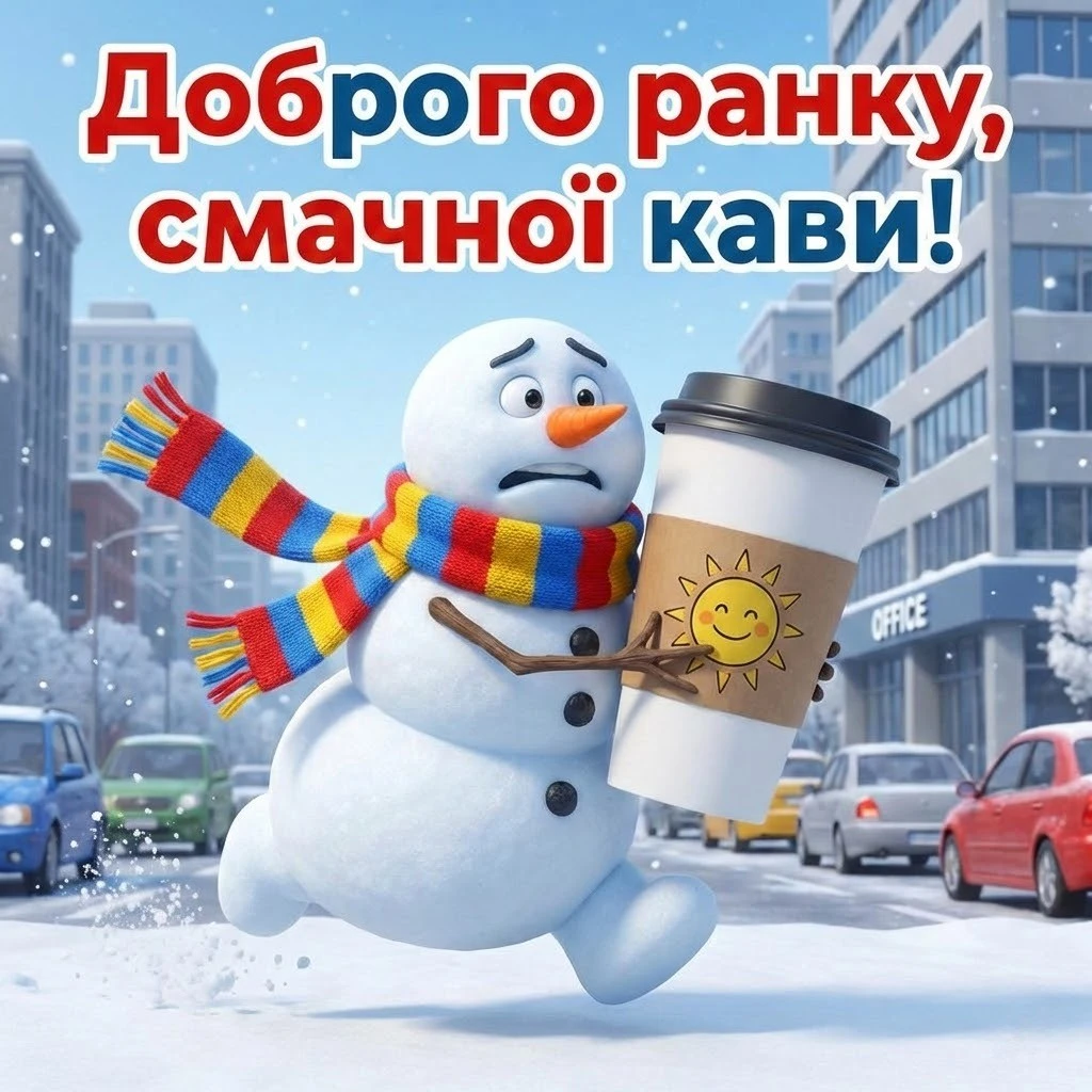 З початком нового тижня: зимові побажання у світлих картинках