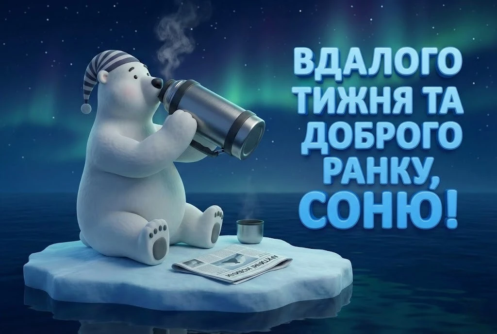 З початком нового тижня: зимові побажання у світлих картинках