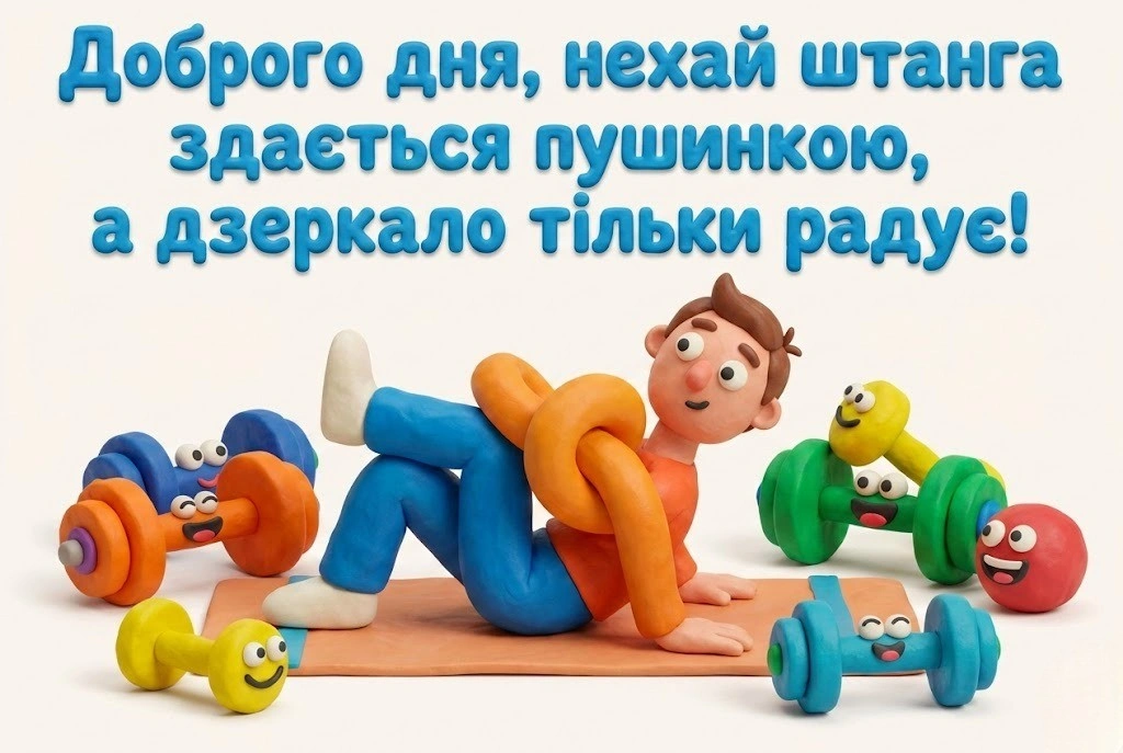 Доброго дня : прикольні картинки та приколи про тренажерний зал для бадьорого настрою