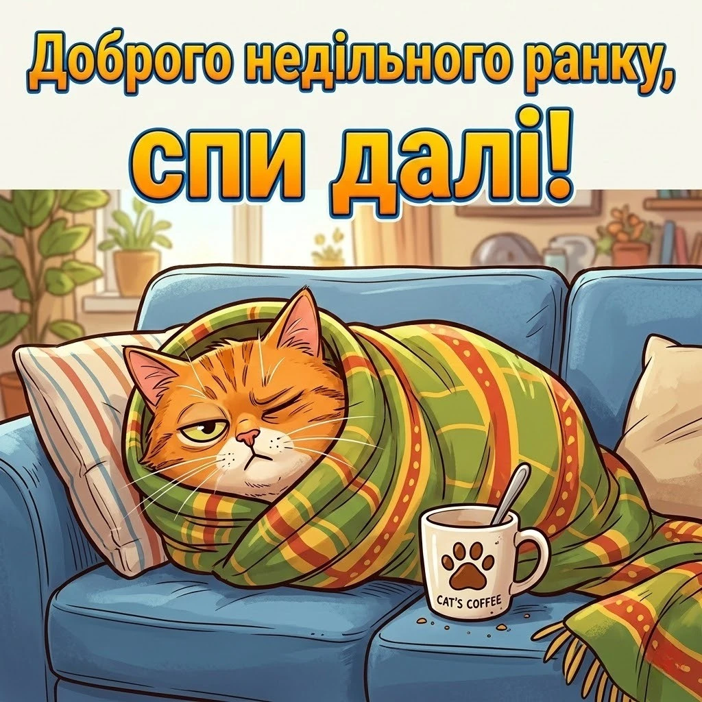 Доброго недільного ранку та гарного дня: прикольні картинки для релаксу та позитиву