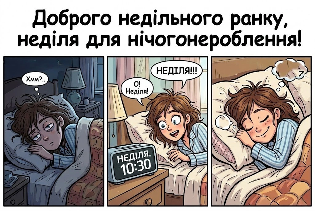 Доброго недільного ранку та гарного дня: прикольні картинки для релаксу та позитиву