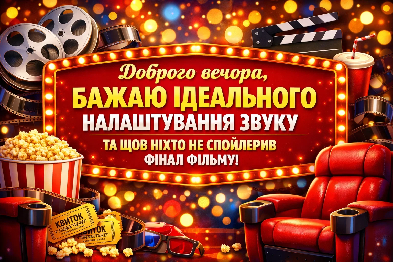 Доброго вечора: гумор для затишного перегляду фільму для чудового настрою