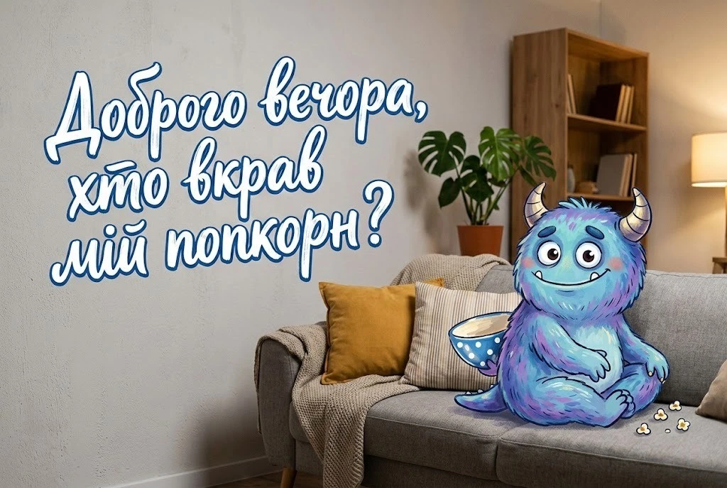 Доброго вечора: гумор для затишного перегляду фільму та чудового настрою