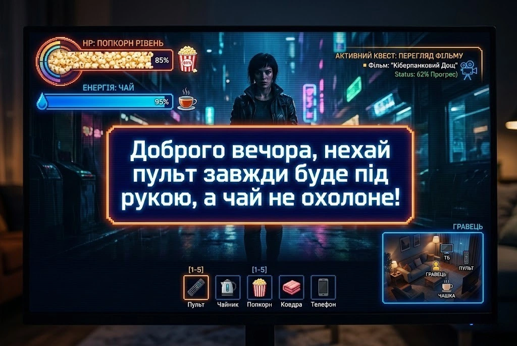 Доброго вечора: гумор для затишного перегляду фільму та чудового настрою