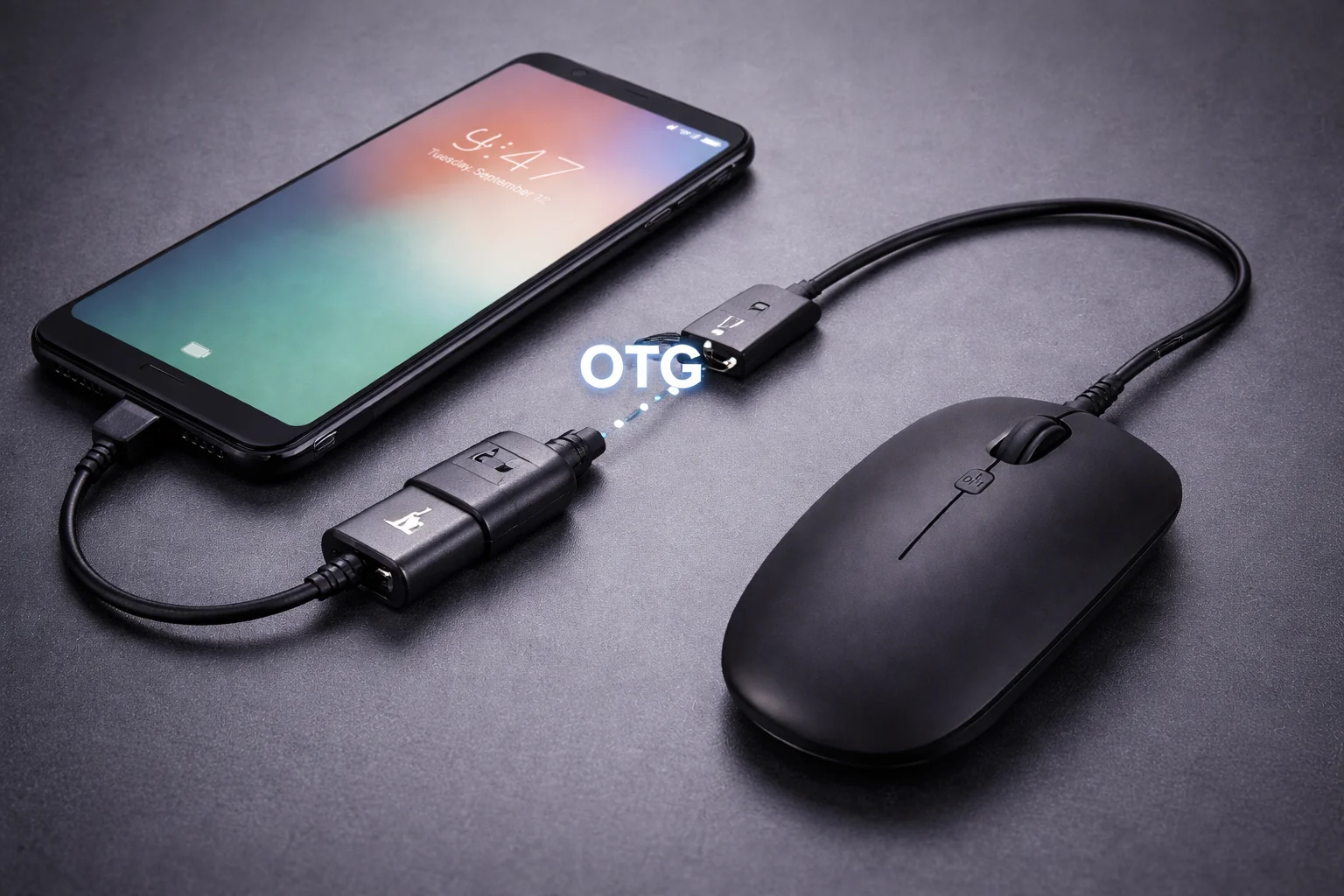 Як підключити до телефона мишку через Bluetooth або OTG