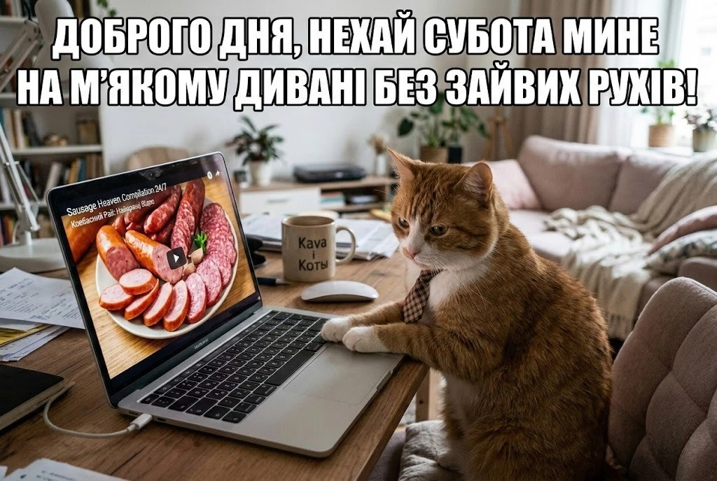 Доброго суботнього дня: смішні та сучасні картинки для найкращого настрою