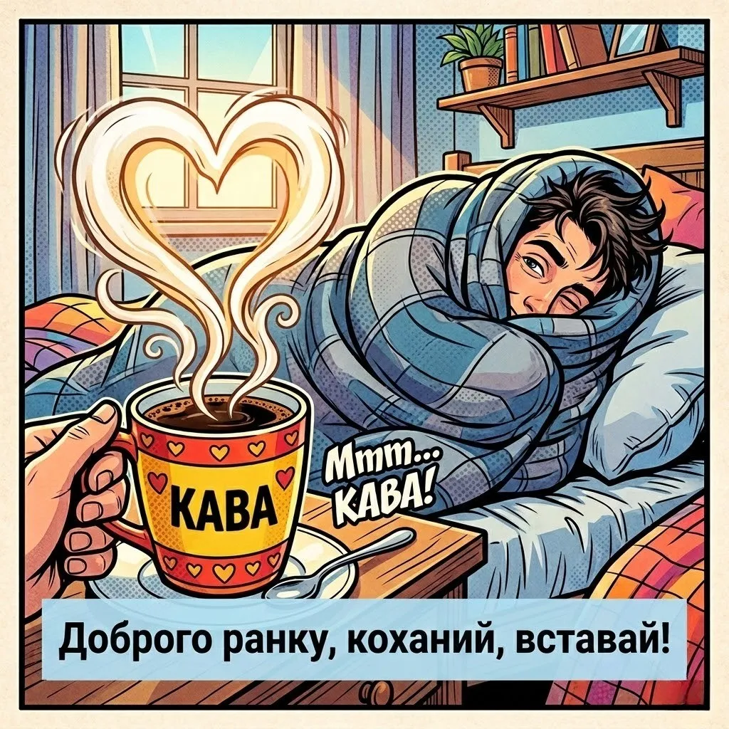 Доброго ранку, коханий: сучасні картинки з гумором та душевні побажання