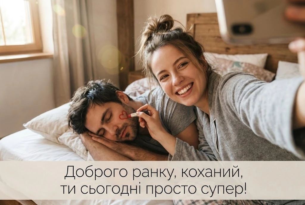 Доброго ранку, коханий: сучасні картинки з гумором та душевні побажання
