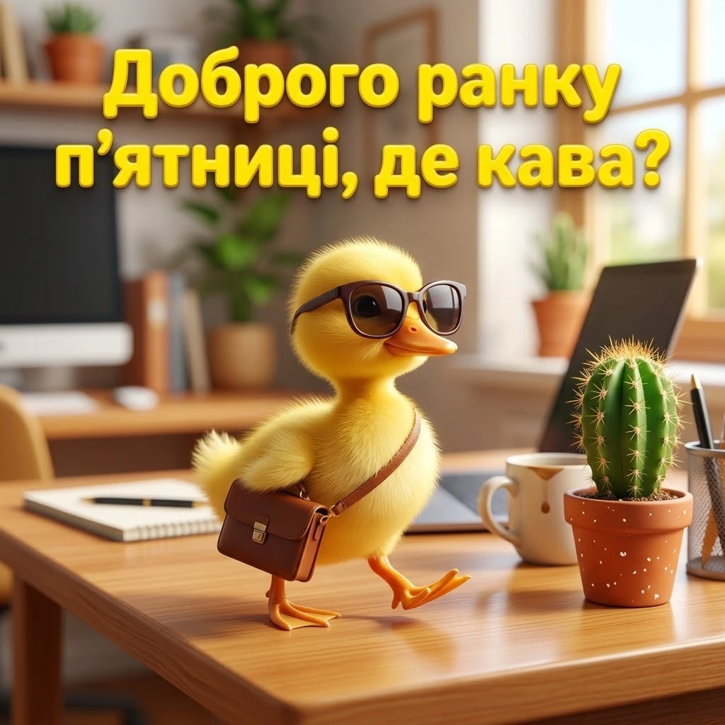Доброго ранку п’ятниці: прикольні картинки для гарного настрою та зарядку на вихідні
