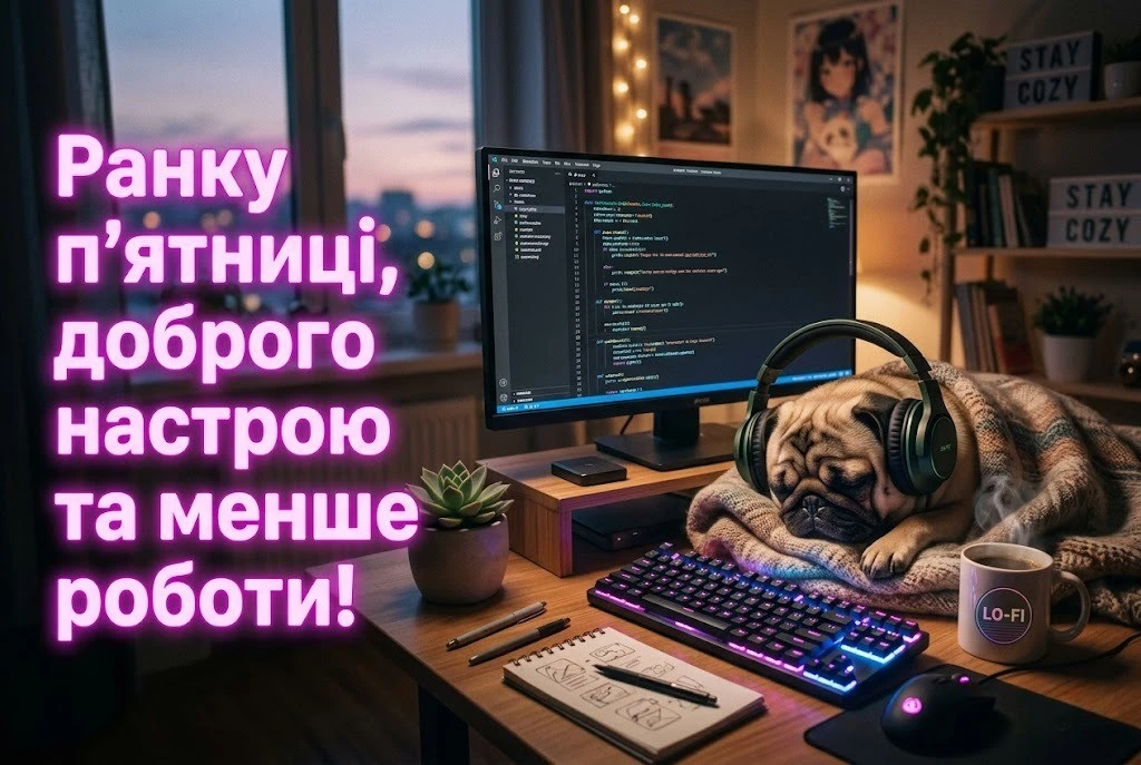 Доброго ранку п’ятниці: прикольні картинки для гарного настрою та зарядку на вихідні