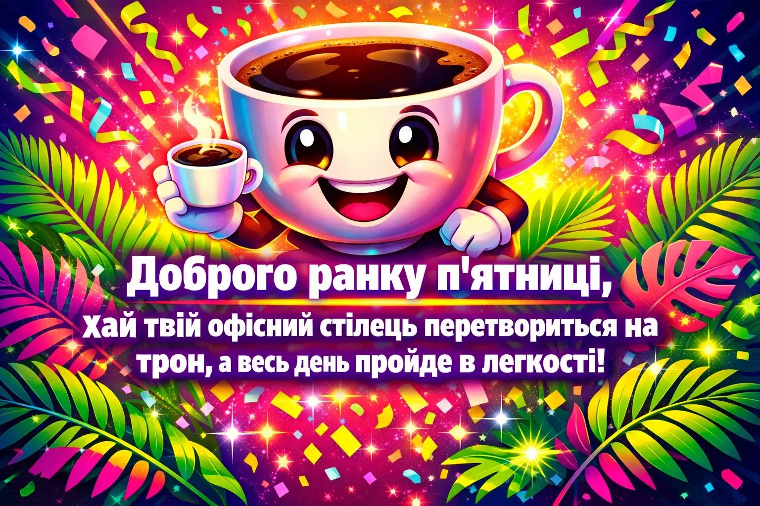 Доброго ранку п’ятниці: прикольні картинки для гарного настрою та зарядку на вихідні