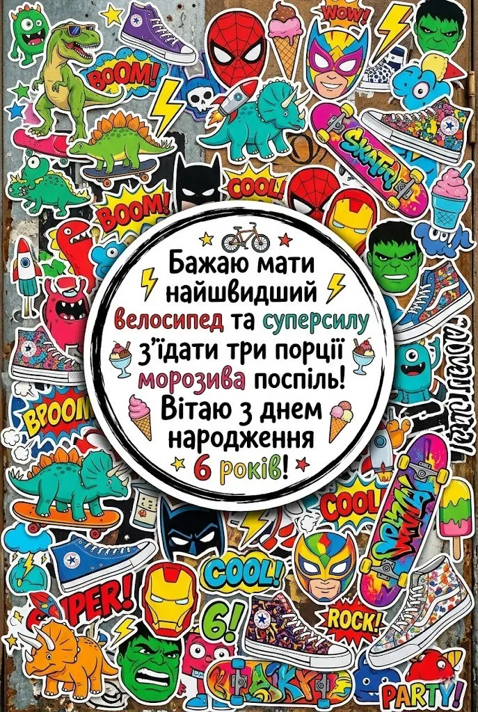 З днем народження, юний герою: щирі побажання хлопчику на 6 років
