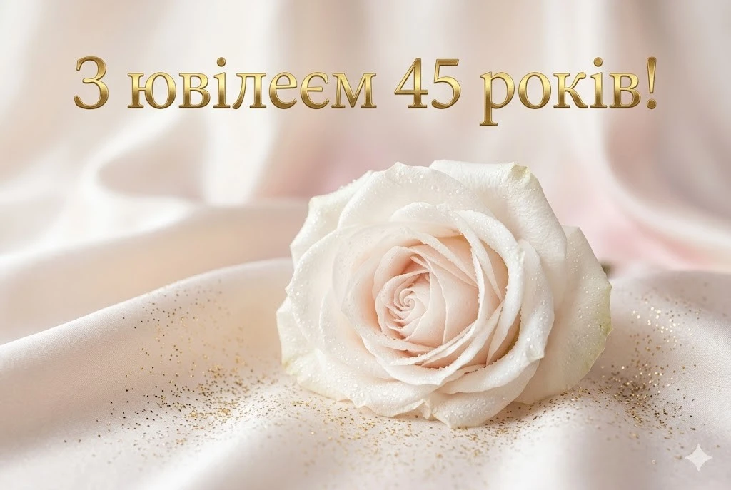 Привітання з ювілеєм 45 років жінці: найкращі побажання у віршах та прозі