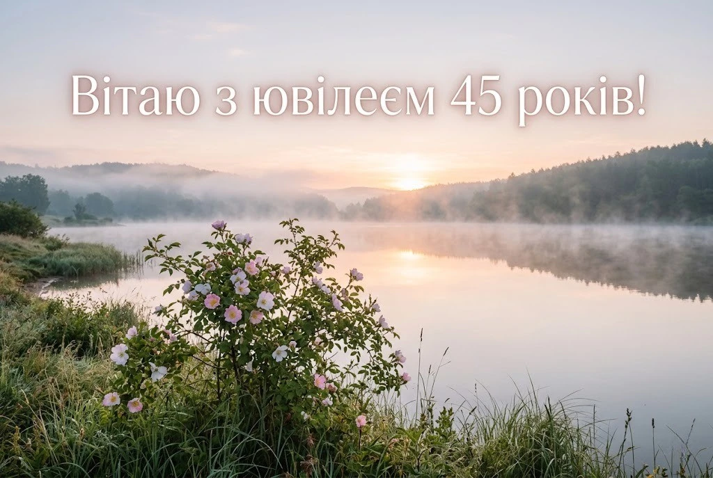 Привітання з ювілеєм 45 років жінці: найкращі побажання у віршах та прозі