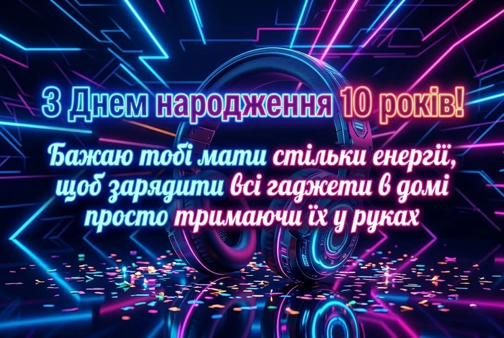 Прикольні привітання з днем народження на 10 років: найкращі ідеї для першого ювілею