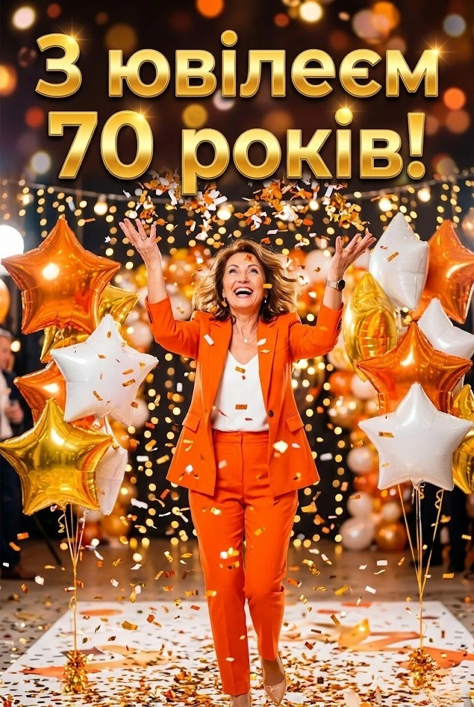 Привітання з 70-річним ювілеєм жінці: найкраща колекція щирих слів