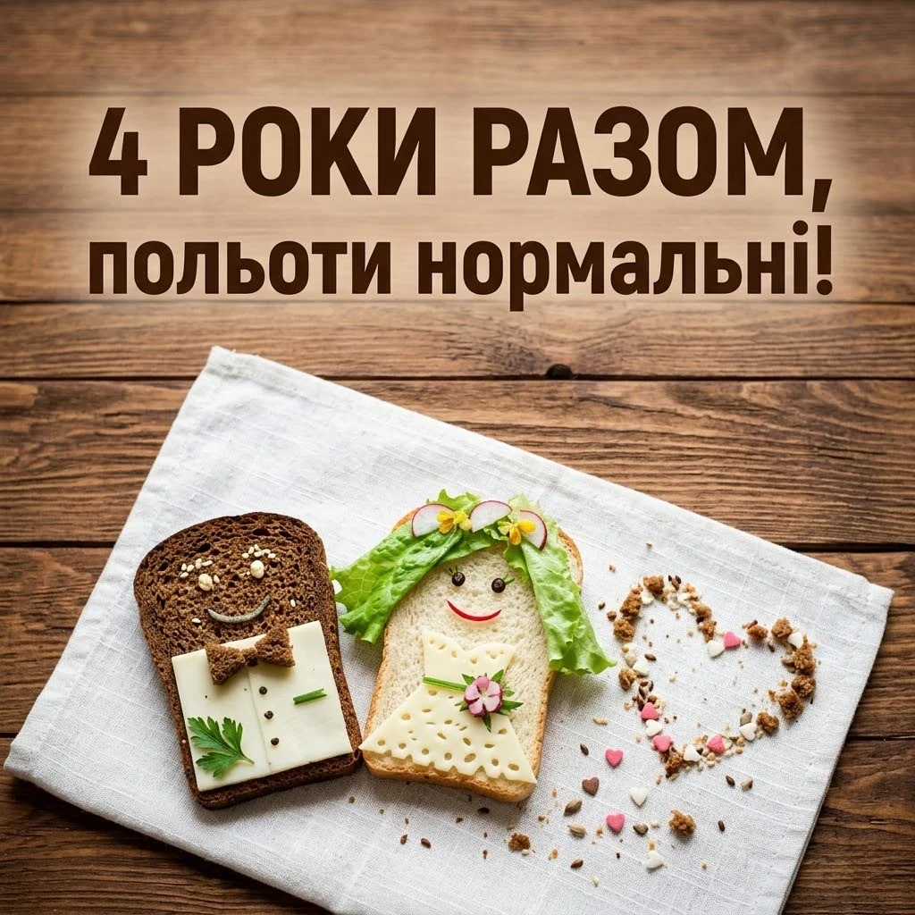 Привітання на 4 роки весілля: найкращі побажання з лляною річницею