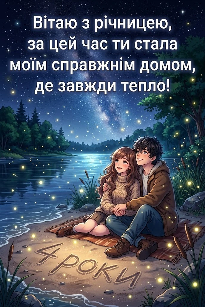 Привітання на 4 роки весілля: найкращі побажання з лляною річницею