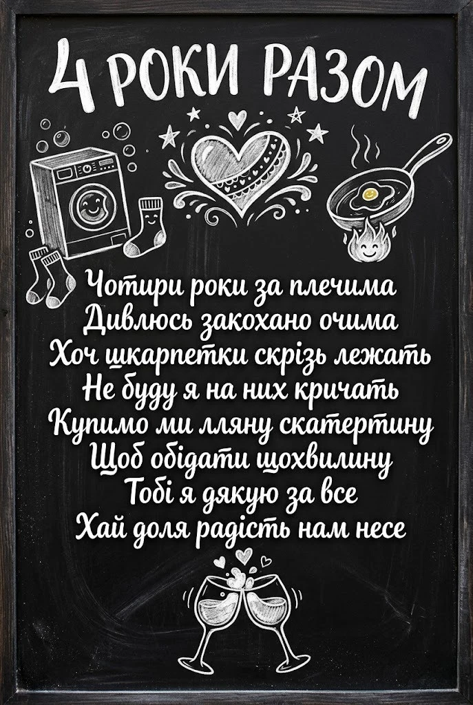 Привітання на 4 роки весілля: найкращі побажання з лляною річницею
