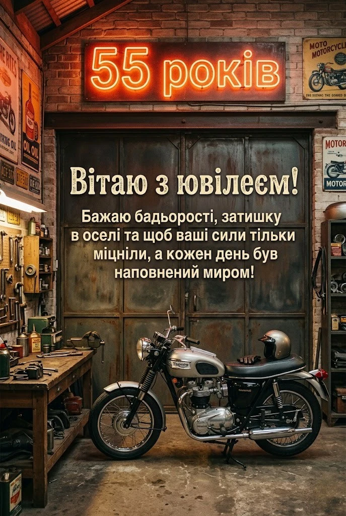 Привітання з ювілеєм 55 років: мудрі слова, що торкаються серця