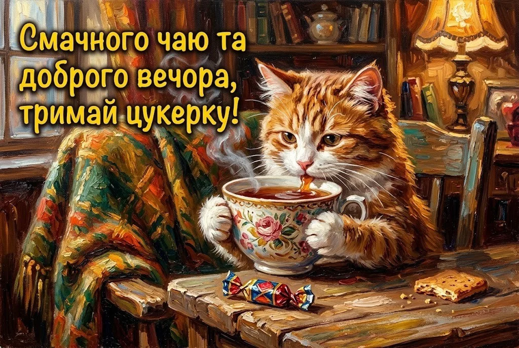 Доброго вечора українською мовою: смішні картинки та прикольні побажання для гарного настрою