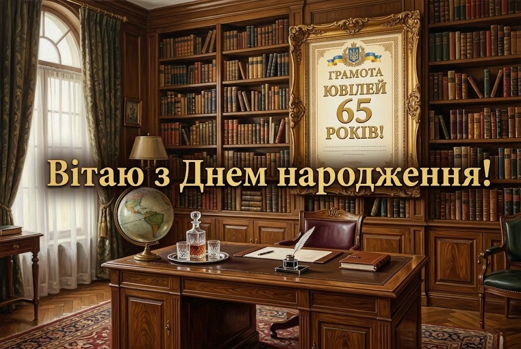 Привітання з 65-річним ювілеєм чоловіку: мудрі слова, вірші та побажання