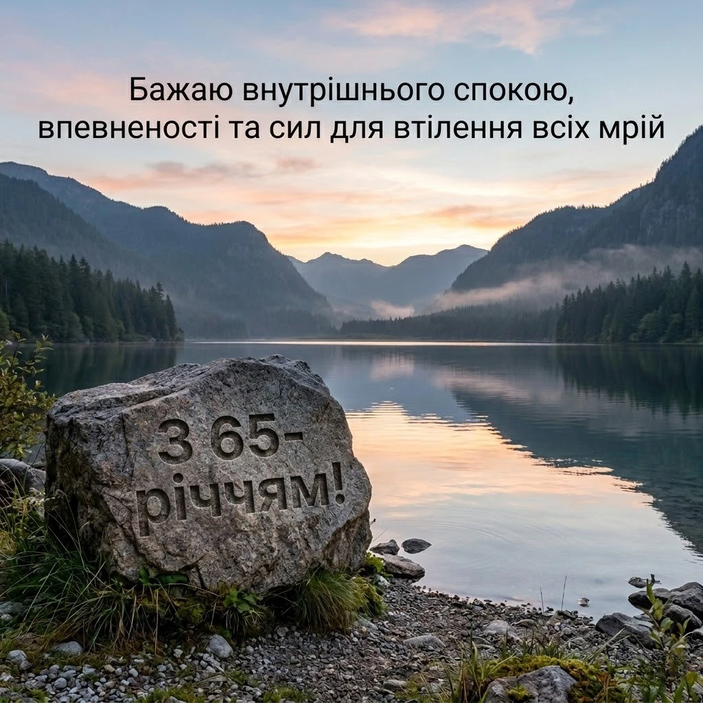 Привітання з 65-річним ювілеєм чоловіку: мудрі слова, вірші та побажання