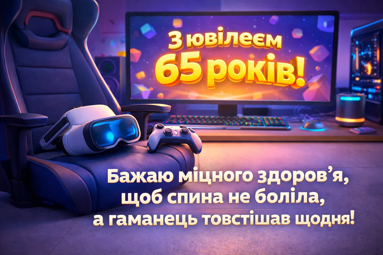 Привітання з 65-річним ювілеєм чоловіку: мудрі слова, вірші та побажання