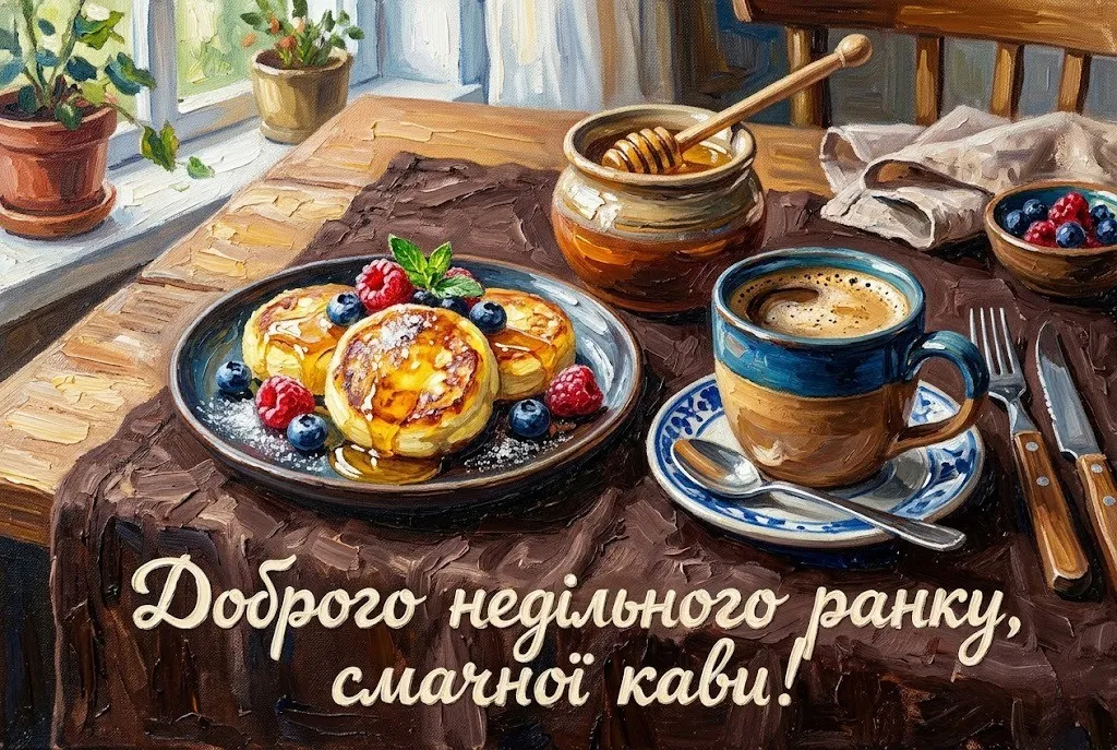 Доброго недільного ранку: душевні гіфки та красиві листівки для гарного настрою