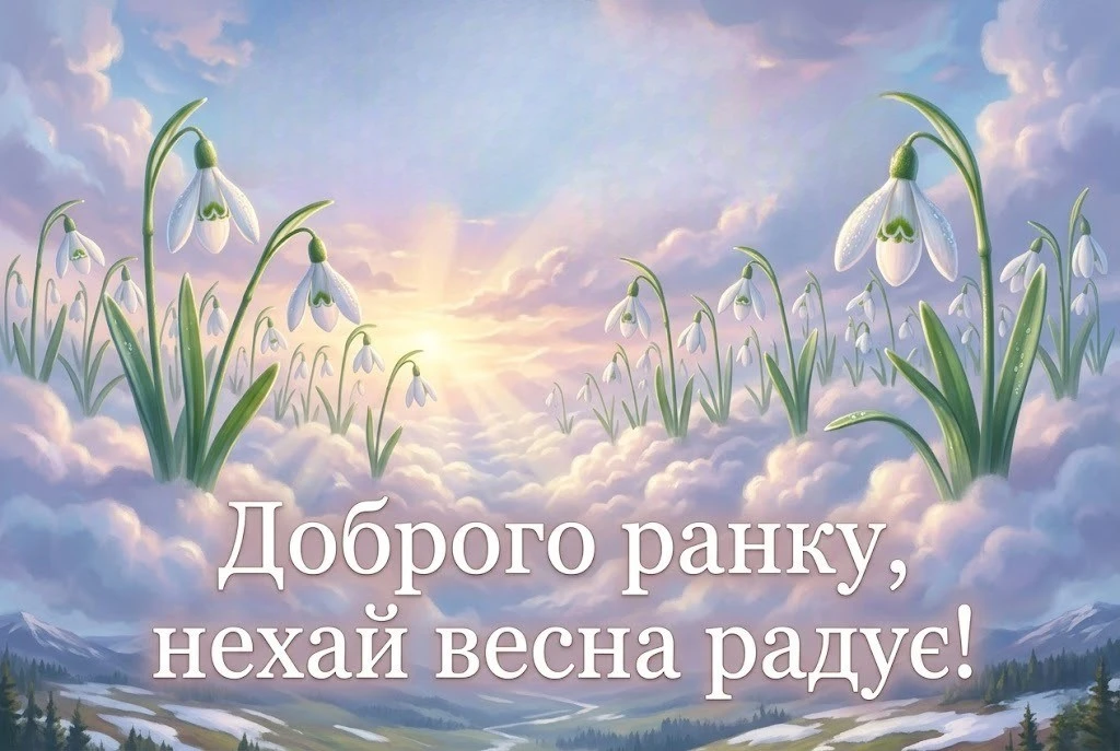 Доброго ранку: весняний ранок у ніжних картинках та душевних побажаннях