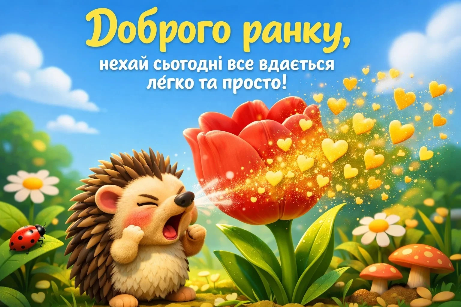 Доброго ранку: весняний ранок у ніжних картинках та душевних побажаннях