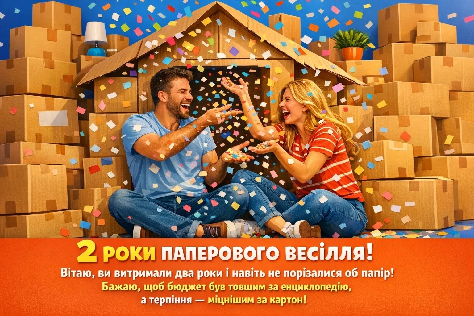 2 роки подружнього життя: зворушливі слова на паперове весілля