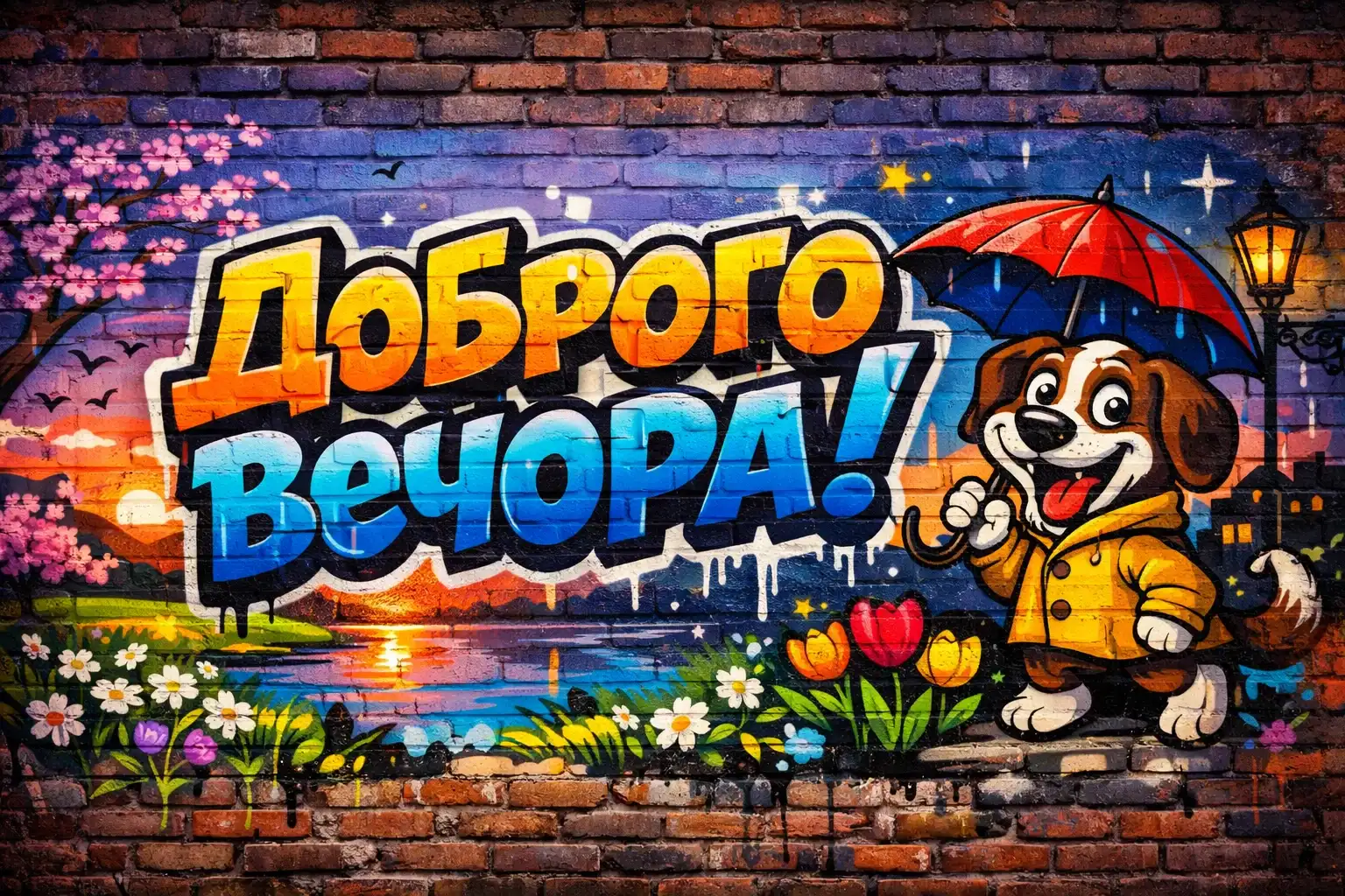 Доброго вечора: весняні картинки, прикольні побажання та порція гарного настрою