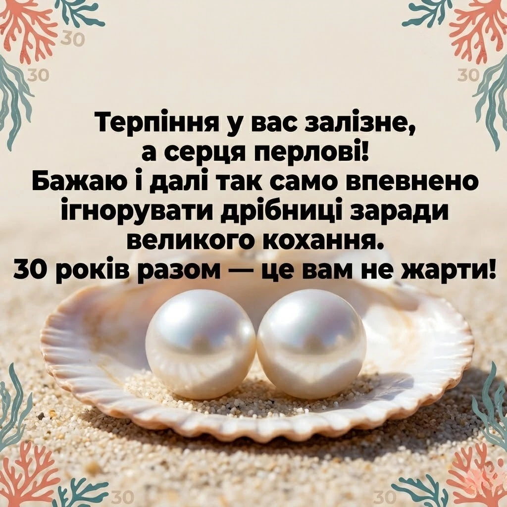 Перлове весілля: зворушливі привітання з 30-річчям спільного життя