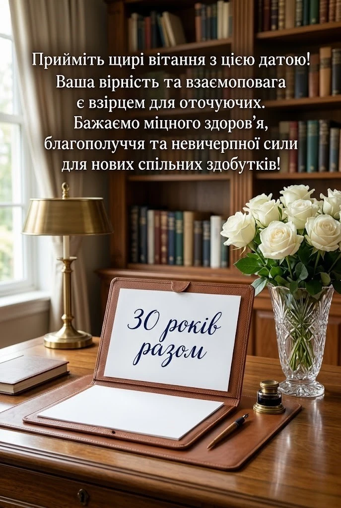 Перлове весілля: зворушливі привітання з 30-річчям спільного життя
