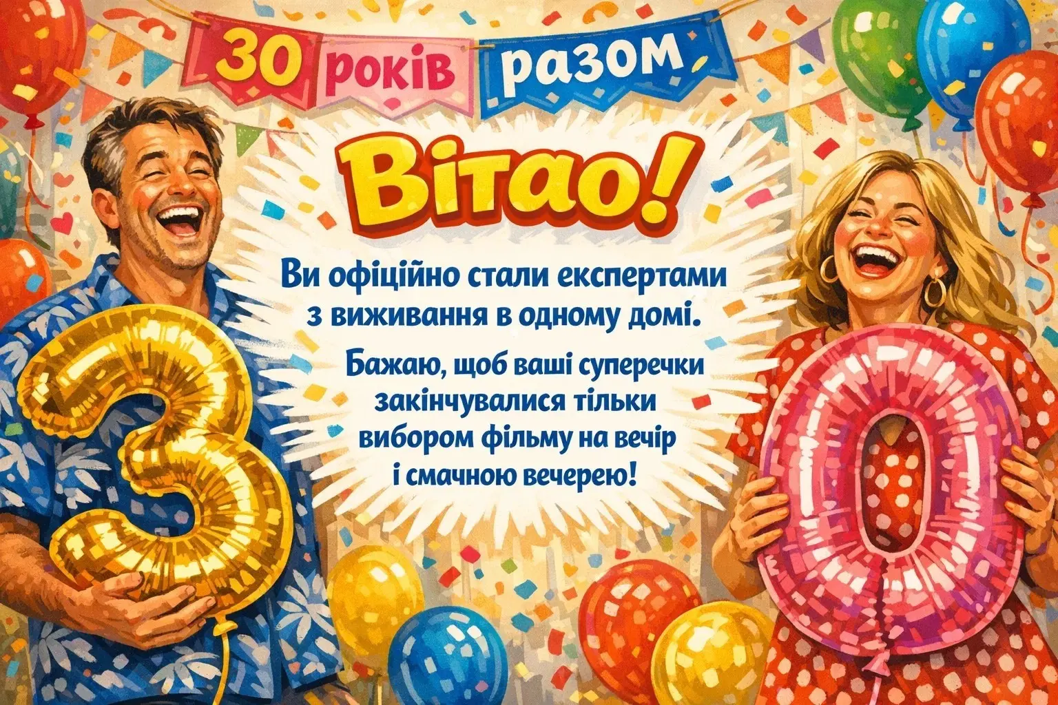 Перлове весілля: зворушливі привітання з 30-річчям спільного життя