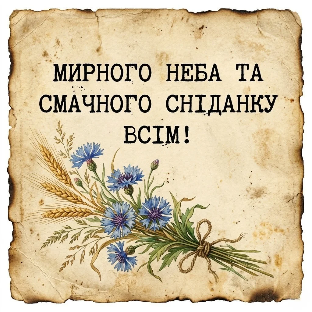 Доброго ранку та мирного неба: душевні картинки та листівки «Ми з України»