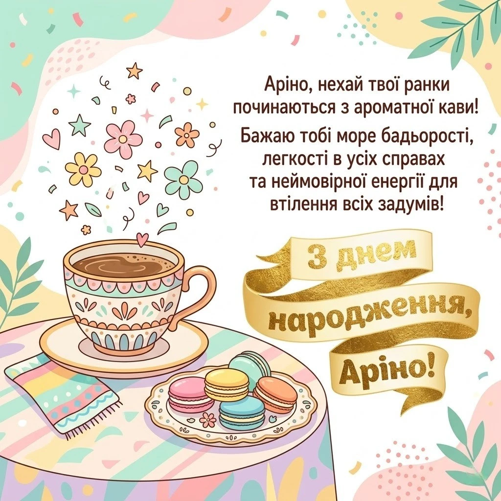 Найкращі привітання з днем народження для Аріни: щирі та сучасні побажання