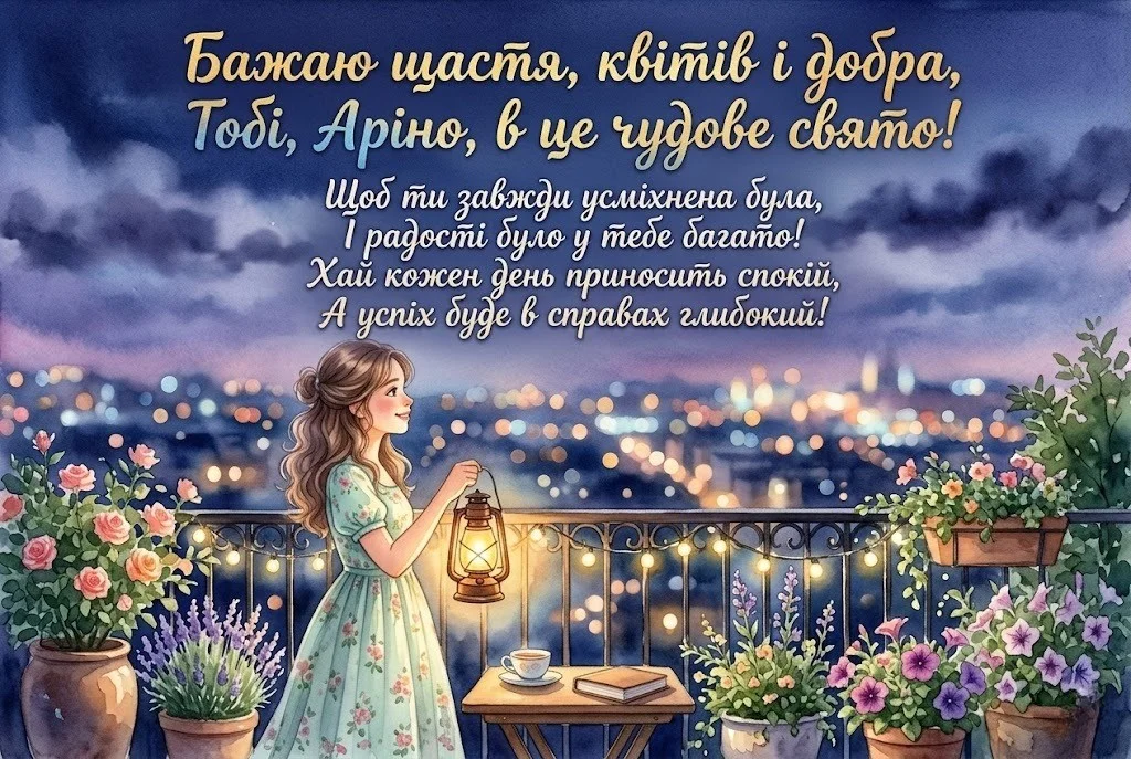 Найкращі привітання з днем народження для Аріни: щирі та сучасні побажання