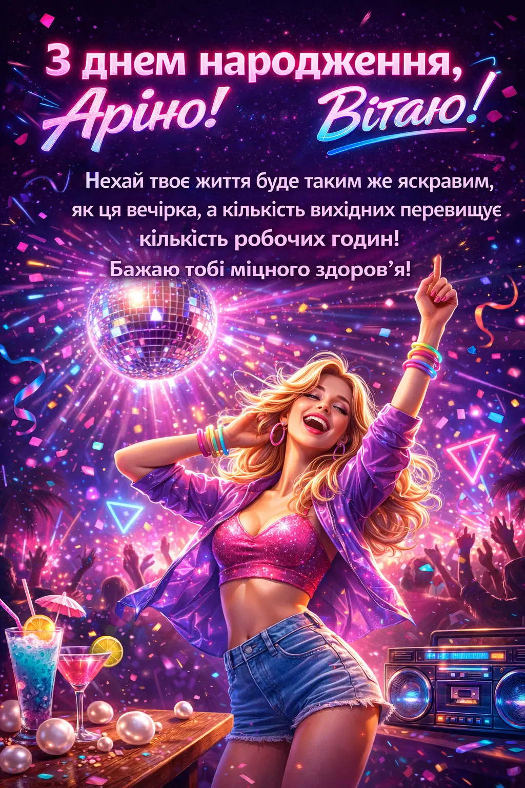 Найкращі привітання з днем народження для Аріни: щирі та сучасні побажання