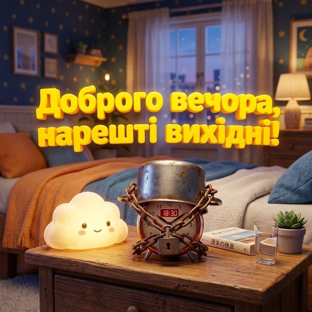 Доброго вечора: сучасні смішні картинки та листівки з написом нарешті вихідні