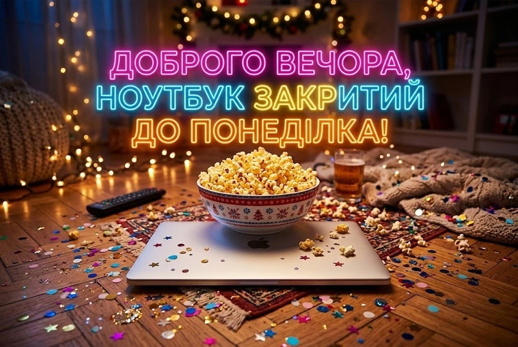 Доброго вечора: сучасні смішні картинки та листівки з написом нарешті вихідні
