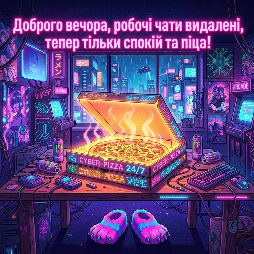 Доброго вечора: сучасні смішні картинки та листівки з написом нарешті вихідні
