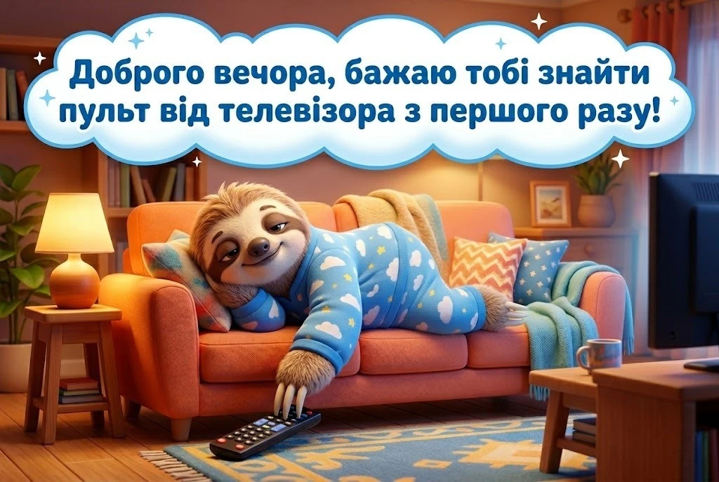Доброго вечора: сучасні смішні картинки та листівки з написом нарешті вихідні