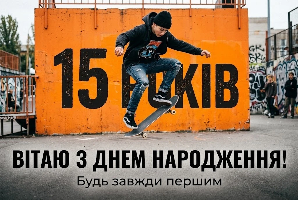 Зворушливі привітання онуку з 15-м днем народження від усієї родини