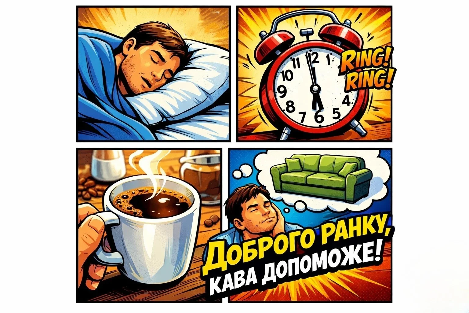 Доброго ранку: сучасні картинки в очікуванні вечірнього відпочинку для гарного настрою